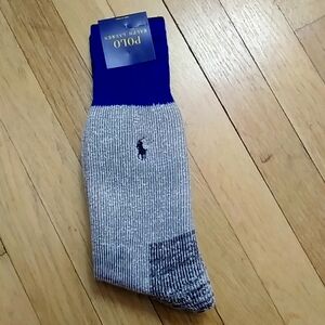 POLO RALPH LAUREN SOCK SIZE 10-13 GRAY BLUE